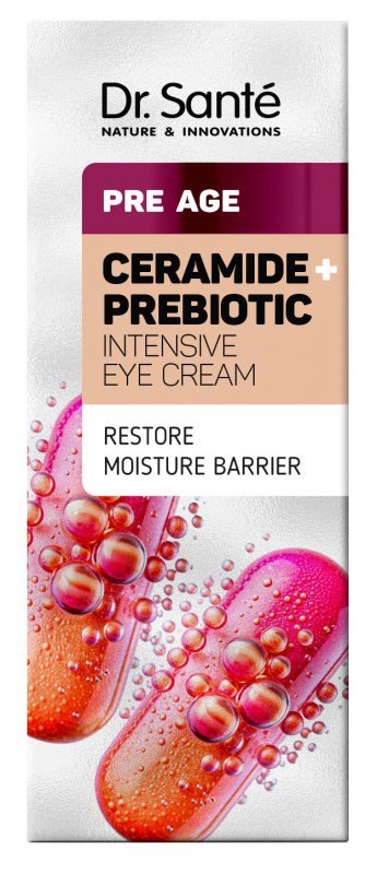 Intensywny krem pod oczy Ceramide + Prebiotic, DR.SANTE Pre Age, 15 ml