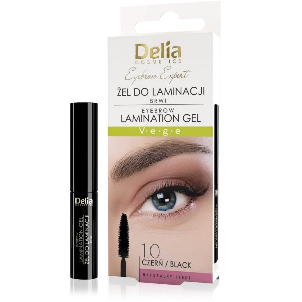 DELIA Eyebrow Expert Żel do laminacji brwi 1.0 Czerń