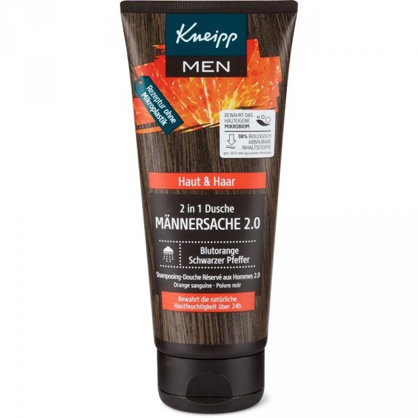 Męski Żel pod prysznic 2w1 Männersache 2.0, Kneipp, 200ml
