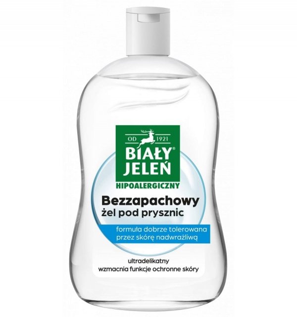 BIAŁY JELEŃ Żel pod prysznic bezzapachowy hipoalergiczny 500 ml