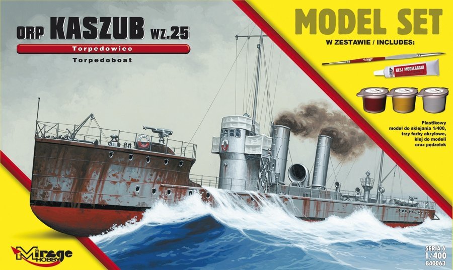 Mirage 840063 1/400 [MODEL SET] ORP 'KASZUB' 1935 (Polski Okręt