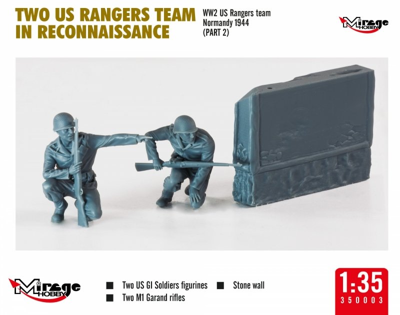 MIRAGE 350003 1:35 TWO US RANGERS TEAM IN RECONNAISSANCE