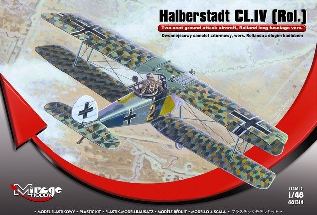 Mirage 481314 1/48 Halberstadt CL.IV [Rol.] wers. Rollanda z długim kadłubem