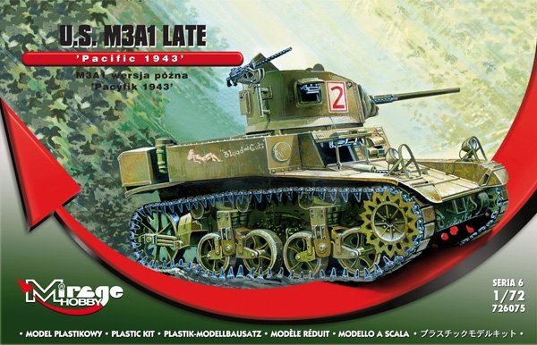 Mirage 726075 1/72 M3A1 Light Tank 'Pacific 1943' late ver.