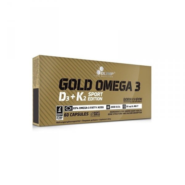 Olimp Gold Omega 3 D3+K2 Sport Edition 60 caps