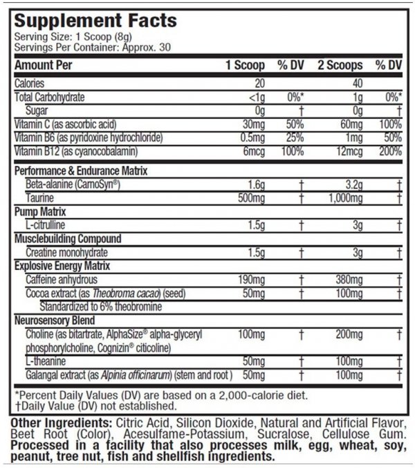 Muscle Tech VaporX5  30 serv