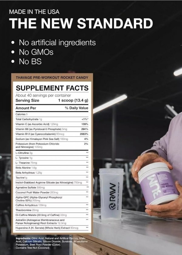 RAW Thavage Pre Workout US 536g