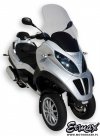 Szyba ERMAX SCOOTER HIGH z osłonami na ręce 74 cm Piaggio MP3 2007 - 2012