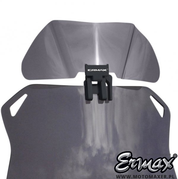 Deflektor motocyklowy regulowany ERMAX 28 cm x 11 cm uniwersalny CLIP SMALL