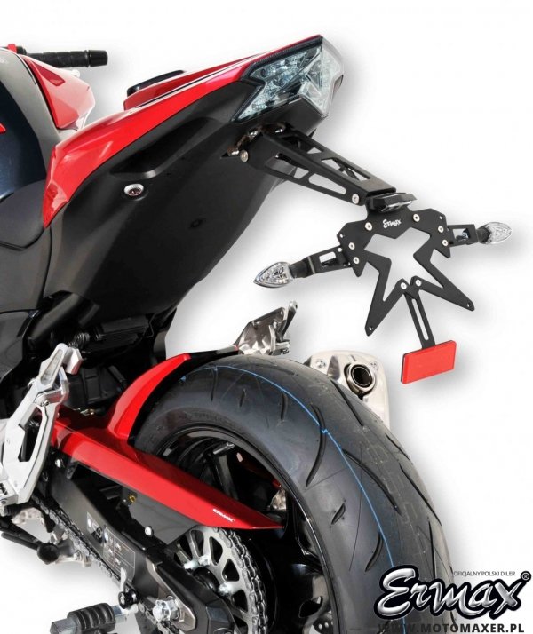 Aluminiowy uchwyt tablicy rejestracyjnej ERMAX PLATE HOLDER Kawasaki Z800 2013 - 2016