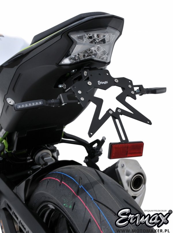 Aluminiowy uchwyt tablicy rejestracyjnej ERMAX PLATE HOLDER Kawasaki Z900 2017 - 2019