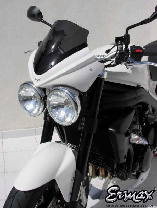 Szyba / owiewka ERMAX NOSE FAIRING 25 cm Triumph Speed Triple 1050 2005 - 2010