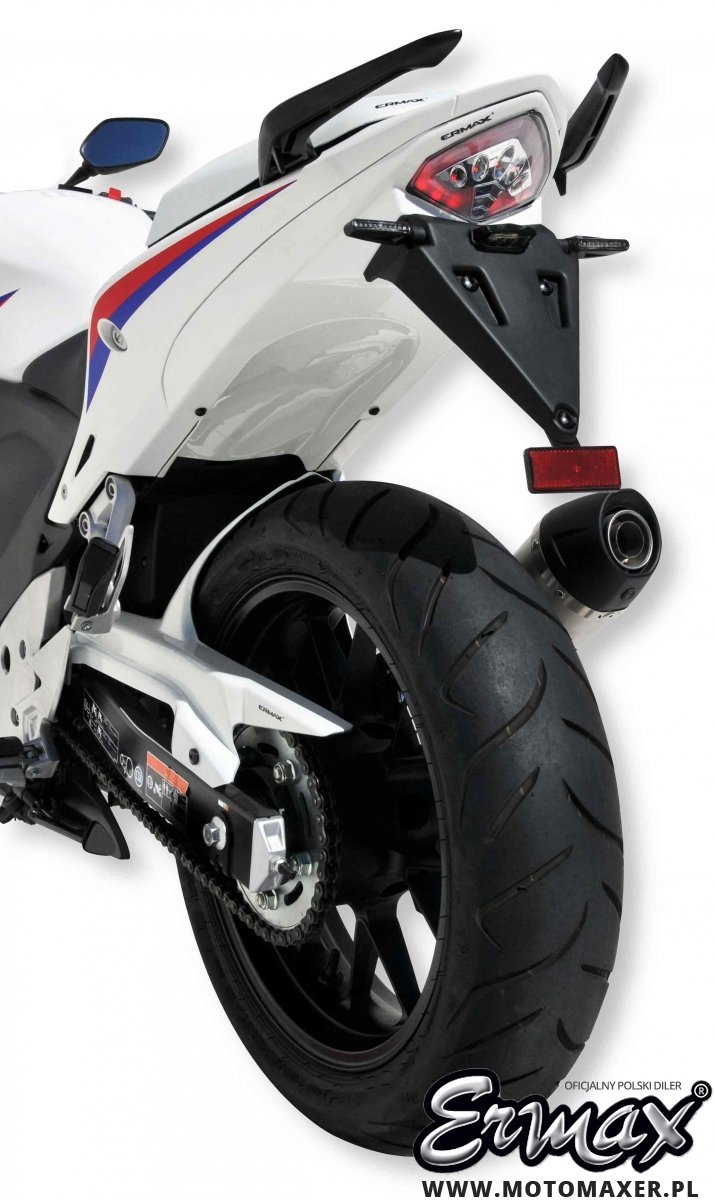 Mocowanie rejestracji + wypełnienie zadupka ERMAX UDT FENDER ELIMINATOR Honda CB500F 2013 - 2015