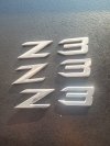 EMBLEMAT NAPIS ZNACZEK  Z 3  BMW Z4 E85 E86 ORYGINAŁ NA KLAPĘ