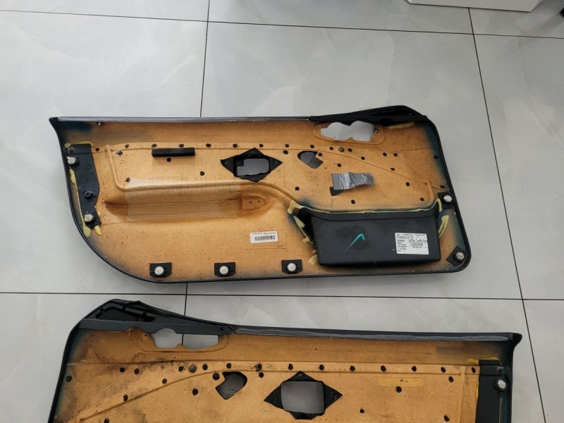 BOCZKI BOCZEK TAPICERKA LEWA PRAWA BMW Z3 ORYGINAŁ SKÓRA CZARNA