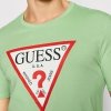 Guess t-shirt koszulka męska zielona crew-neck M1RI71I3Z1- A80G