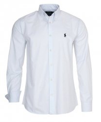 Ralph Lauren koszula męska gładka slim fit biała