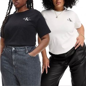 Calvin Klein Jeans koszulka t-shirt damski 2pack plus size J20J218872-OK4