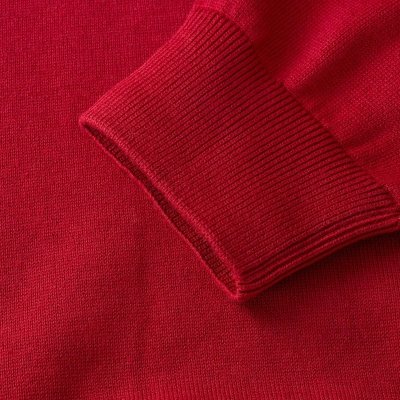 Lacoste sweter męski bordowy klasyczny crew-neck