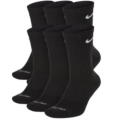 Nike skarpety czarne wysokie 6 par Cotton Cushioned Dri-Fit SX6897-010