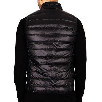 Emporio Armani EA7 bezrękawnik męski czarny złote logo 8NPQ01-PN29Z-0208