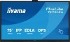 IIYAMA Monitor 75 cali TE7513A-B1AG INFRARED,40pkt,IPS,4K,7H,450cd/m2,      WiFi,USB, ANDROID 14, Google EDLA,2x20W, UCHWYT CIEN