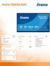 IIYAMA Monitor 86 cali TE8613A-B1AG INFRARED,40pkt,IPS,4K,7H,450cd/m2,      WiFi,USB, ANDROID 14, Google EDLA,2x20W, UCHWYT CIEN
