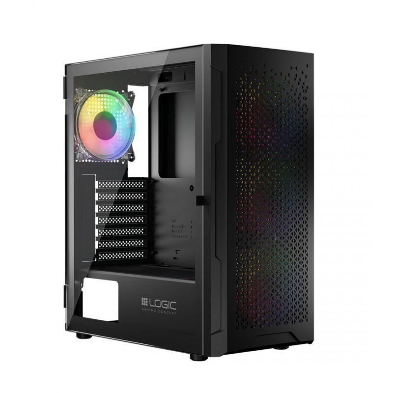 LOGIC OBUDOWA ARAMIS ARGB MIDI USB 3.0 BLACK