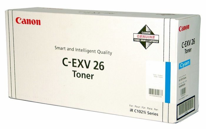 Canon Toner C-EXV26 (1659B006) Cyan, Wydajność 6000 stron.