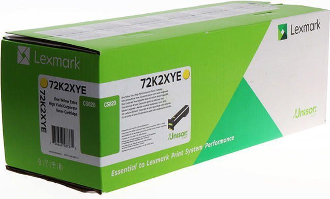 Lexmark Toner 72K2XYE Yellow
