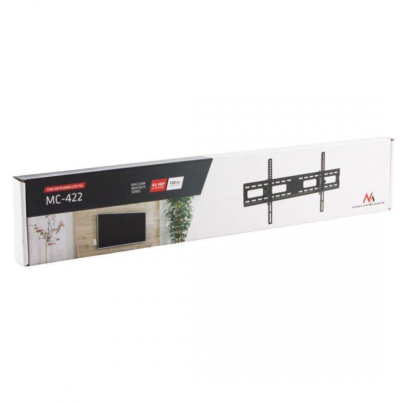 MACLEAN UCHWYT DO TV, MAX VESA 800X400, 43-100&quot;, 120KG, REG. ODCHYLENIA +15°~-15° MC-422