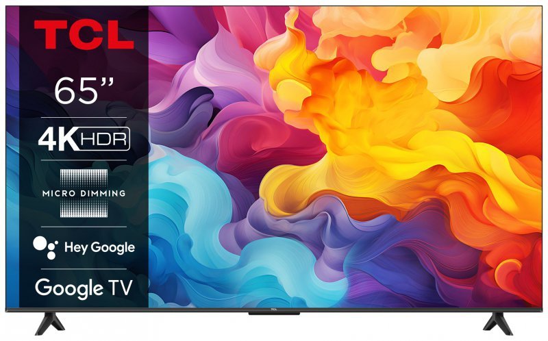 Telewizor TCL 65P655 LED 65&#039;&#039; 4K Ultra HD Google TV Dolby Audio DVB-T2 Czarny