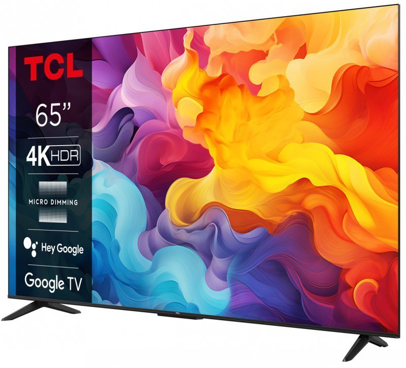 Telewizor TCL 65P655 LED 65&#039;&#039; 4K Ultra HD Google TV Dolby Audio DVB-T2 Czarny