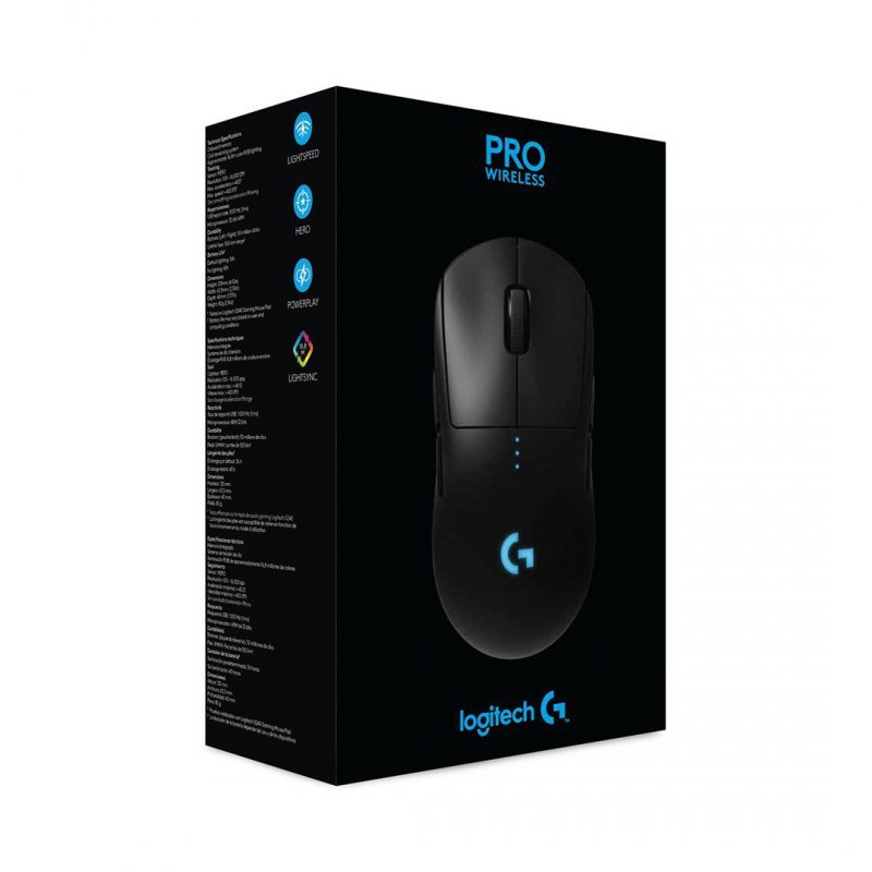 Logitech G Pro Wireless myszka Oburęczny RF Wireless Optyczny 25600 DPI