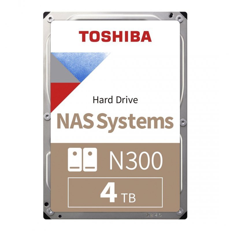 Dysk Toshiba 8,9 cm (3,5&quot;) 4 TB SATA3 NAS N300 7200 obr./min wewnętrzny luzem