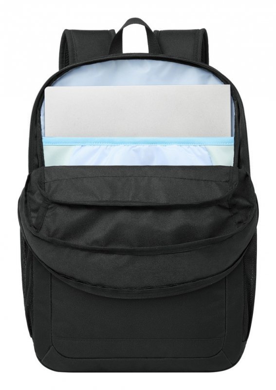 Rivacase Gremio plecak City backpack Czarny Poliester, Przetworzony politereftalan etylenu (rPET)