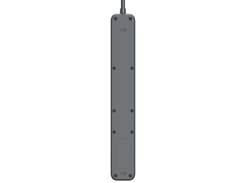 Listwa zasilająca antyprzepięciowa TRACER Power Line+ 1,8 m Graphite (6 gniazd)
