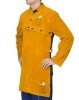 WELDAS-Golden Brown™ skórzany fartuch spawalniczy z dwoiny bydlęcej dopinany do bolerka 44-2836