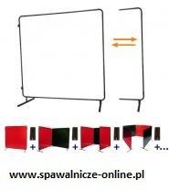 WELDAS-Ekran spawalniczy jednoczęściowy z regulacją COMBOframe 2,4x1,8 m (szer.x wys.) (55-8668, 55-7168) ciemna zieleń