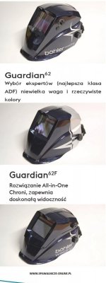 BOHLER-PRZYŁBICA AUTOMATYCZNA GUARDIAN 50 (możliwość zamontowania szkieł korekcyjnych)