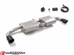 Tłumik końcowy z zaworem RAGAZZON BLACK sportowy wydech Alfa Romeo 4C 1750 TBi 2013 - 2020