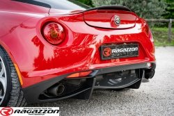 Tłumik końcowy z zaworem RAGAZZON CARBON sportowy wydech Alfa Romeo 4C 1750 TBi 2013 - 2020