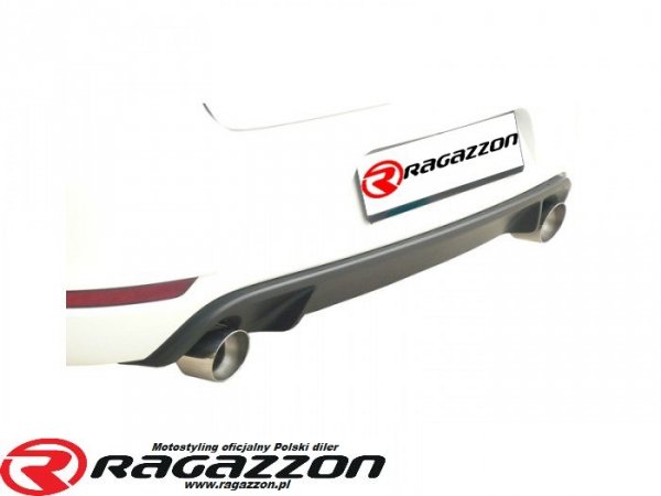Tłumik końcowy podwójny RAGAZZON Volkswagen Golf VI 2.0 GTI TSI sportowy wydech