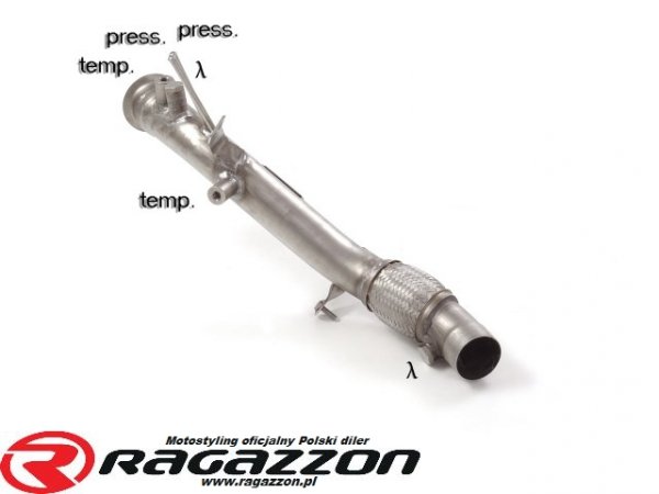 Downpipe, DPF off BMW F22 F23 218d 105kW 110kW RAGAZZON sportowy wydech