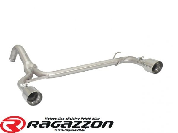 Sportowy wydech Cat-back system z klapami Abarth 500 / 595 / 695 1.4 T-JET RAGAZZON