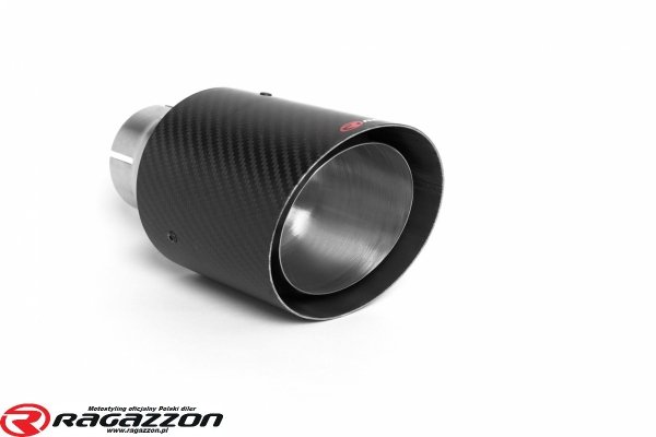 Tłumik końcowy z zaworem Maserati Grecale 3.0 V6 Trofeo RAGAZZON CARBON sportowy wydech 