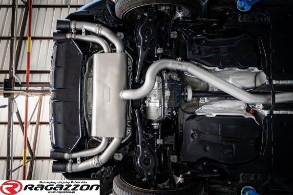 Tłumik końcowy CAT-BACK z zaworem Cupra Formentor VZ5 2.5TSI 4Drive RAGAZZON CARBON sportowy wydech