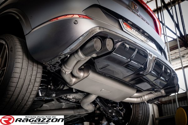 Tłumik końcowy CAT-BACK z zaworem Cupra Formentor VZ5 2.5TSI 4Drive RAGAZZON CARBON sportowy wydech