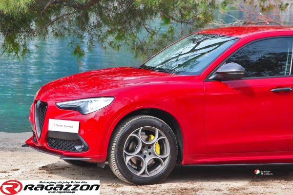 Dokładka zderzaka front lip splitter STILE ITALIA CARBON Alfa Romeo Stelvio 2016 - 2024
