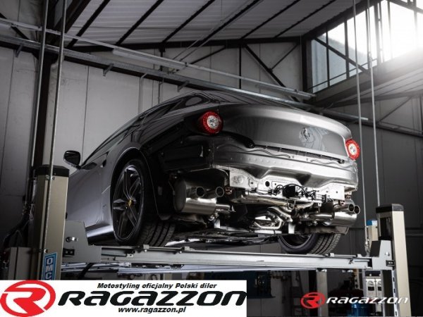Tłumik końcowy z zaworem Ferrari FF 6.3 V12 (486kW) 2011 - 2016 RAGAZZON sportowy wydech